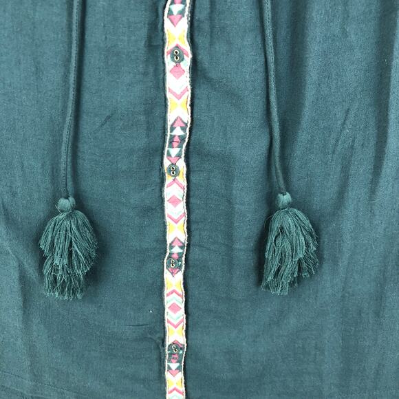 Sundance Sun and Sand Embroirdered Cover Up Dress NWT Women’s SZ SM Green - Picture 10 of 12